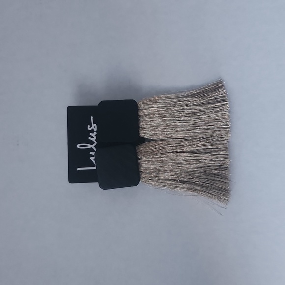 Lulu's Beige Fringe Earrings - Picture 2 of 8